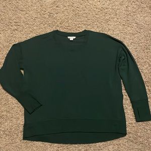 Athleta Coaster Luxe super soft sweatshirt, dark green, size XL, in great shape.